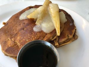 Ginger bread pancakes  at Ananda Fuara in San Francisco