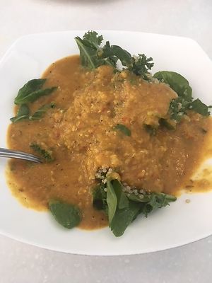 Red Lentil Bowl with amazing dal at Ananda Fuara in San Francisco