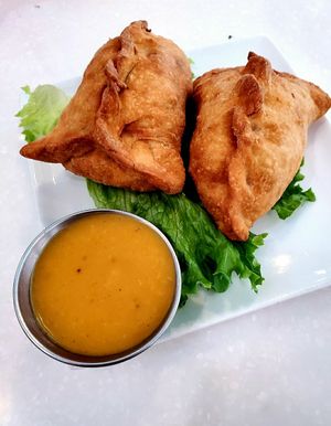 Samosa at Ananda Fuara in San Francisco