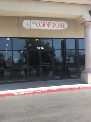 Entrance to The Corner Cafe at The Corner Cafe in Visalia