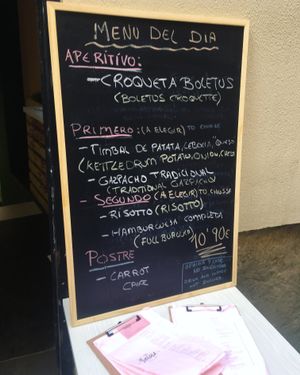 Menú del día  at La JunGla in Valencia