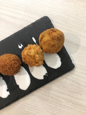 Stuffed croquettes  at La JunGla in Valencia