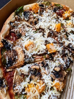 Vegan veggie patch pizza at La Porchetta in Braybrook