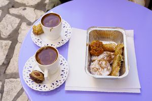  at Rose's Bakery in Corfu