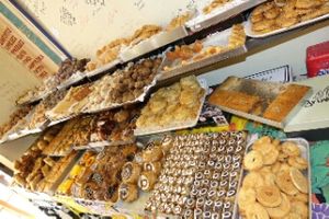 yummy treats at Rose's Bakery in Corfu