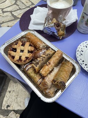   at Rose's Bakery in Corfu