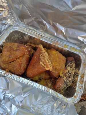Box of assorted vegan pastries at Rose's Bakery in Corfu