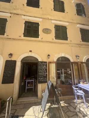   at Rose's Bakery in Corfu