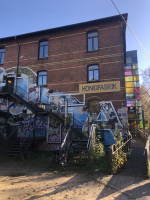 exterior  at Cafe Pause - Honigfabrik in Hamburg