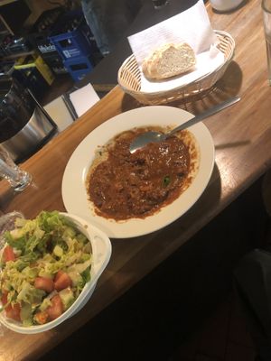 chili sin carne  at Cafe Pause - Honigfabrik in Hamburg