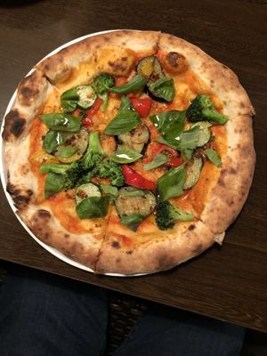 Vegan pizza (Oct. 1, 2019) at Grano e Acqua in Hakodate
