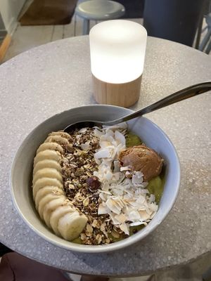 Matcha açai bowl  at GRØD in Aarhus