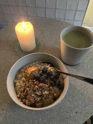 DO NOT get the warm matcha latte as it is very bitter, the iced is good tho   at GRØD in Aarhus