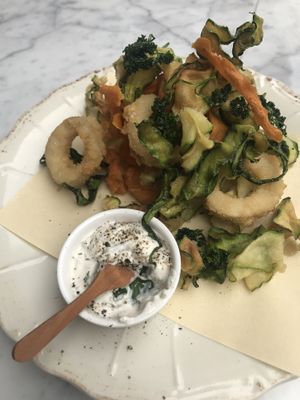 Calamari fritti with Mayo  at Spritz in Antwerpen
