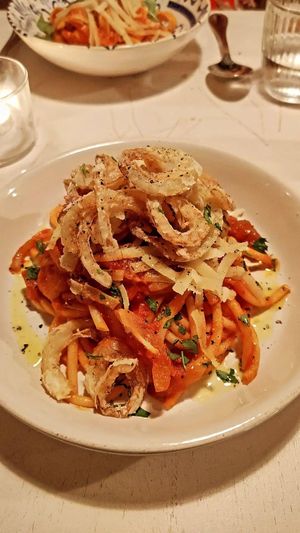 Bucatini Al'Amatriciana at Spritz in Antwerpen