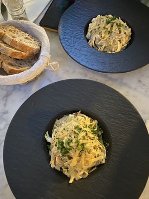Carbonara 🤍  at Spritz in Antwerpen