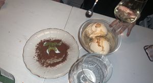Tiramisu and affogato al cafe  at Spritz in Antwerpen