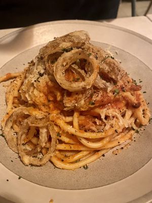 Bucatini all’amatricana   at Spritz in Antwerpen