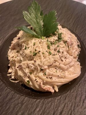 Spaghetti alla carbonara  at Spritz in Antwerpen