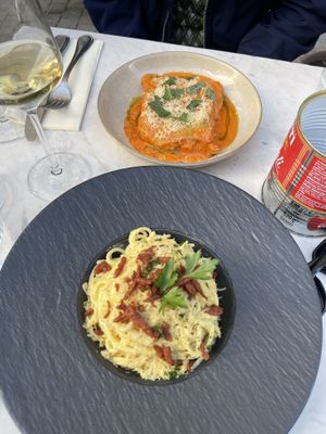 De carbonara en cannelloni  at Spritz in Antwerpen