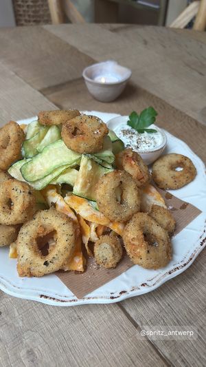 Vegan calamares at Spritz in Antwerpen