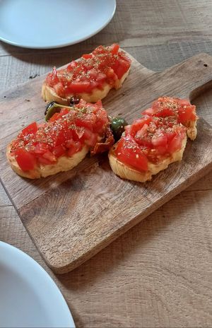 Bruschette pomodoro at Spritz in Antwerpen