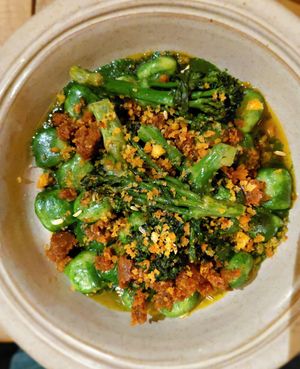 Gnocci, cavolo nero, roasted garlic, sausage, fennel seeds, chili, broccolini and lemon pangrattato at Spritz in Antwerpen