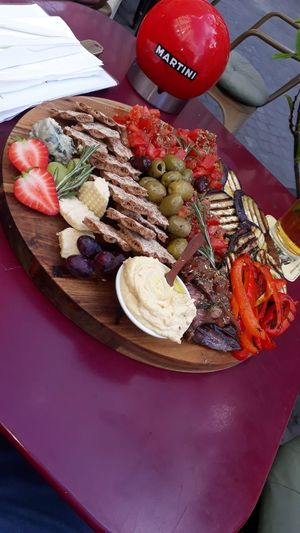 Vegan antipasti mix at Spritz in Antwerpen