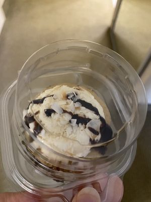 Coconut cupcake/ vegan and GF (amazing!)  at Root 11  in Bloomsburg