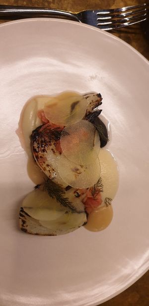 Fennel with Apple and rhubarb at The Gantry in Sydney