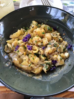 Veganized Corn Orecchiette   at Flora Farms in San Jose Del Cabo