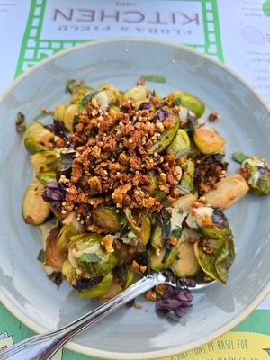 Brussel Sprout side dish - delicious! (Gf) at Flora Farms in San Jose Del Cabo