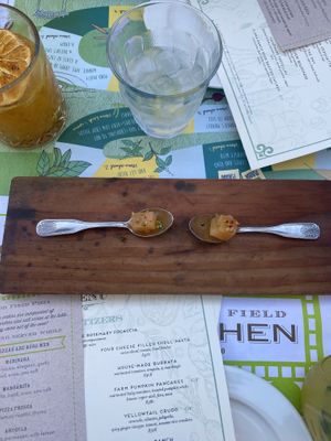 Amuse bouche   at Flora Farms in San Jose Del Cabo