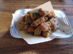 Curry cube tempeh at Blue in Penang