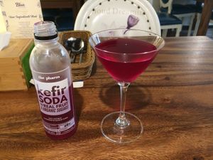 Dragomfruit kefir soda at Blue in Penang