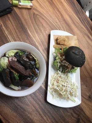 the famous burger  at Blue in Penang