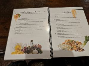 Menu at Shanti Lodge in Bangkok