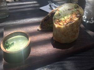 Tempe burrito  at The Place With No Name in Pecatu