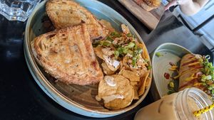 Nacho toastie at Love Madre in Cheltenham