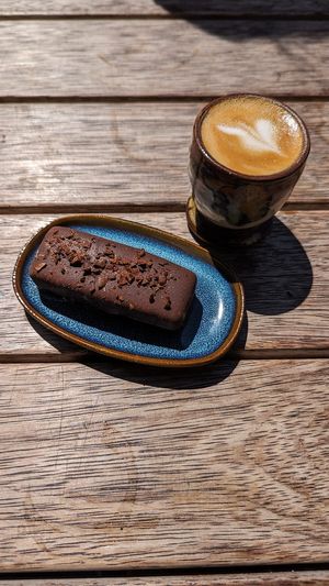 Espresso martini $7.50, and piccolo at Love Madre in Cheltenham