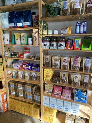 Coffee, lollies, chips and mylks   at Love Madre in Cheltenham