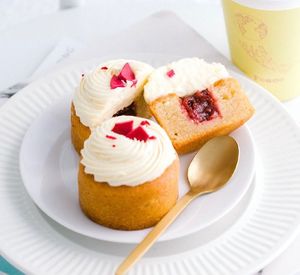 White choc raspberry gf mud cake  at Love Madre in Cheltenham