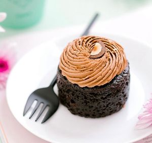 Plant baked notella mud cake  at Love Madre in Cheltenham