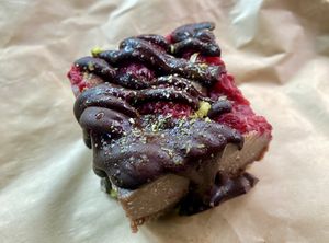 Choc Berry cheesecake slice   at Love Madre in Cheltenham