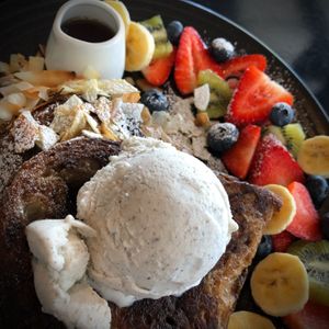 Off the specials board $16 French toast! Extremely delicious and great value   at Love Madre in Cheltenham