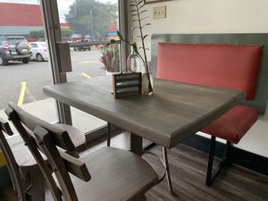 Interior dining at Living Food and Juices in Kingston