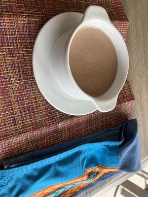 peanut porridge  at Living Food and Juices in Kingston