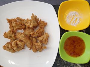 Vegan chicken at Pyeonhan Jipbap - 편한집밥 in Busan