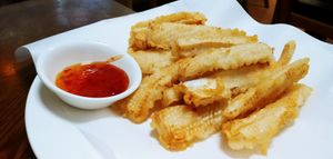 오징어튀김 at Pyeonhan Jipbap - 편한집밥 in Busan