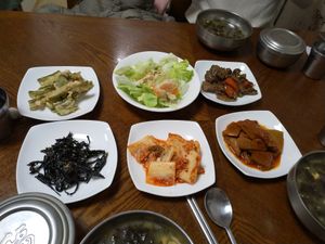 Looots of various side dishes! at Pyeonhan Jipbap - 편한집밥 in Busan